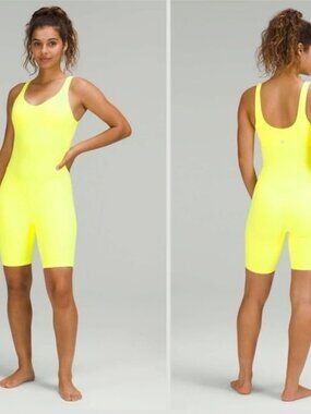 Lululemon Athletica Bright Yellow Sleeveless Top